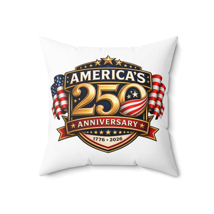 America's 250th Anniversary Throw Pillow — 1776-2026 Patriotic Decorative Cushion