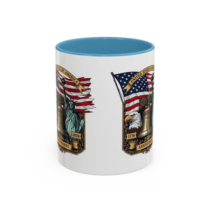 Liberty Anniversary Coffee Mug — 250th USA Celebration Accent Mug