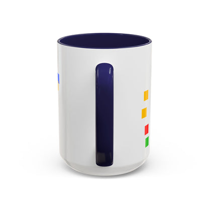 Autism Warrior Accent Coffee Mug – Bold Puzzle Pieces, Proud. Strong. Unique. (11/15oz)