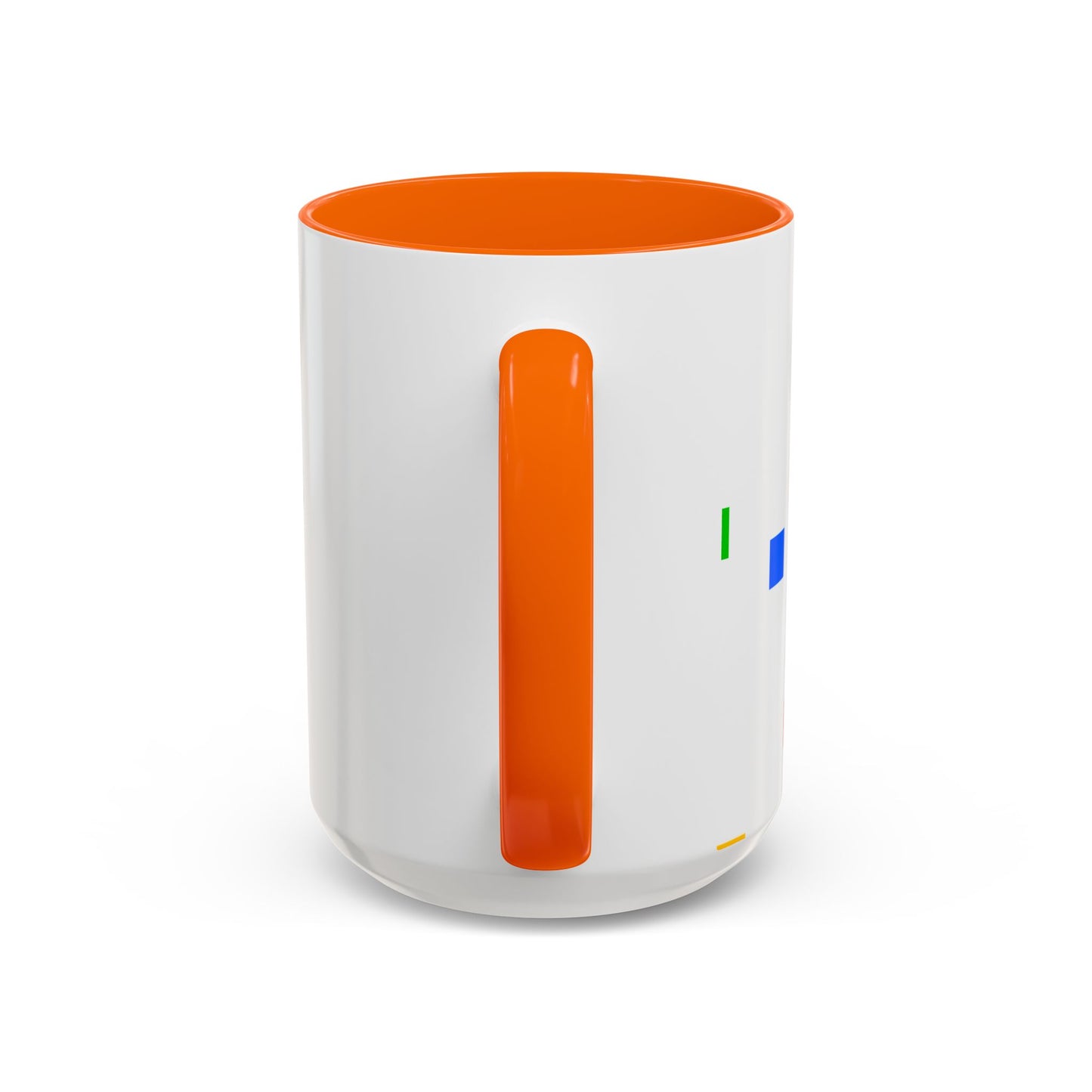 Accent Coffee Mug — 'Different Not Less' Pride-Inclusive Color Block Design (11/15oz)