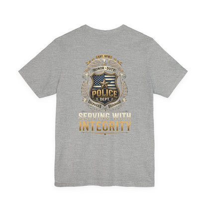 Police Badge 'Serving With Integrity' T-Shirt