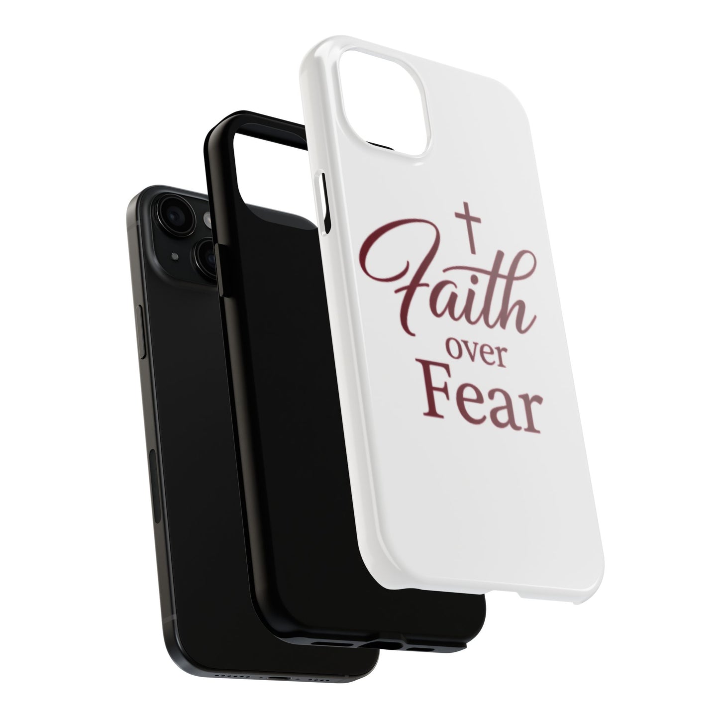 Faith Over Fear Tough Phone Case — Christian Inspirational Protective Phone Cover