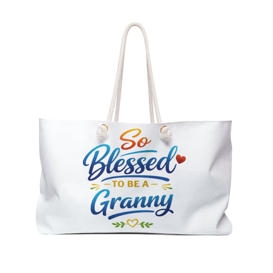 So Blessed to Be a Granny Weekender Bag – Grandmother Travel Tote