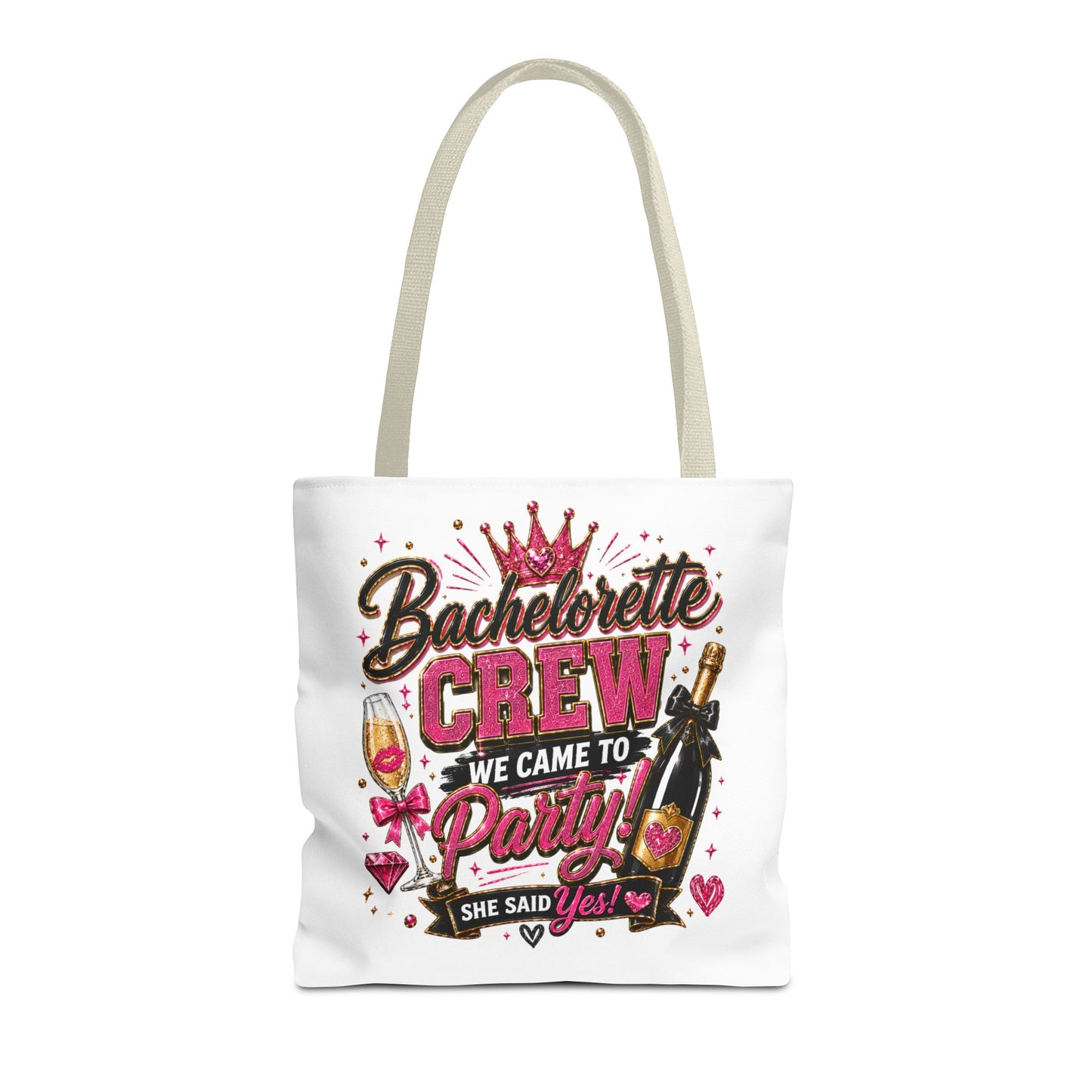 Bachelorette Crew Party Tote Bag — 'We Came to Party' Bridal Shower Gift