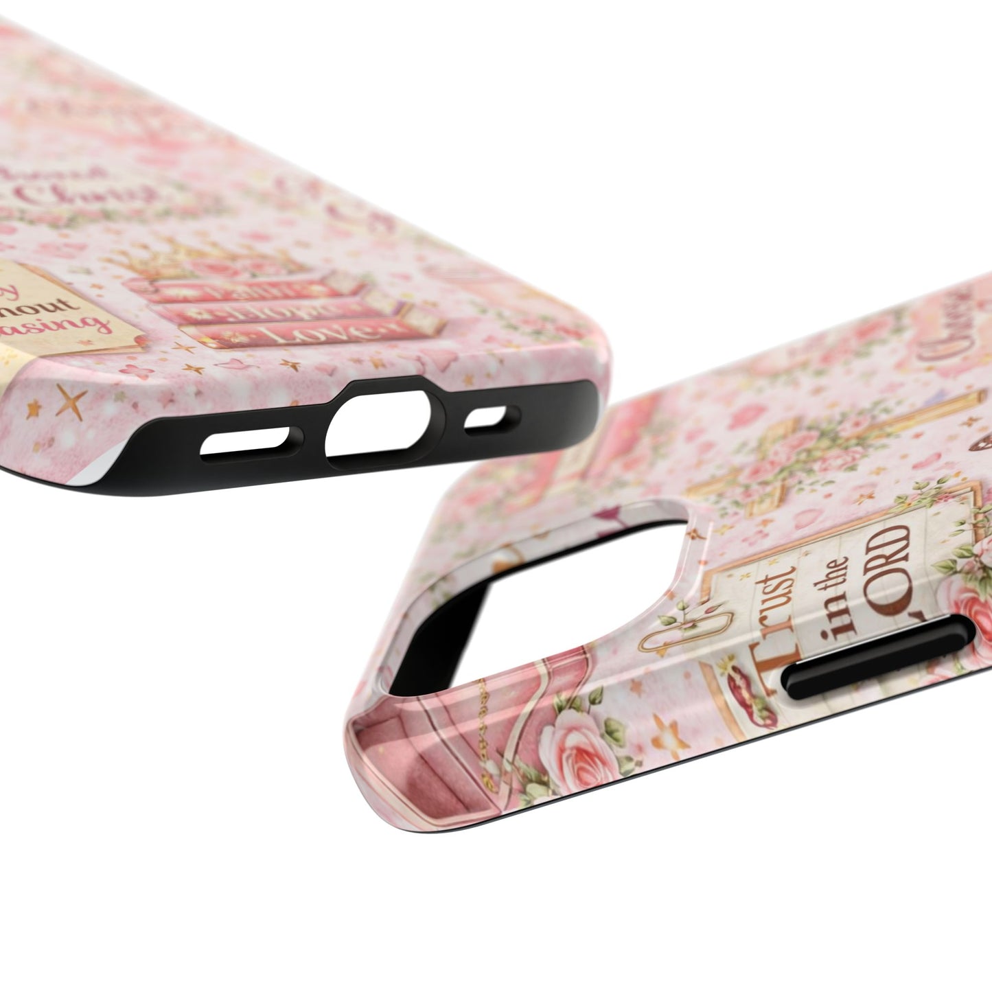 Anchored In Christ Phone Case | Christian floral iPhone Case