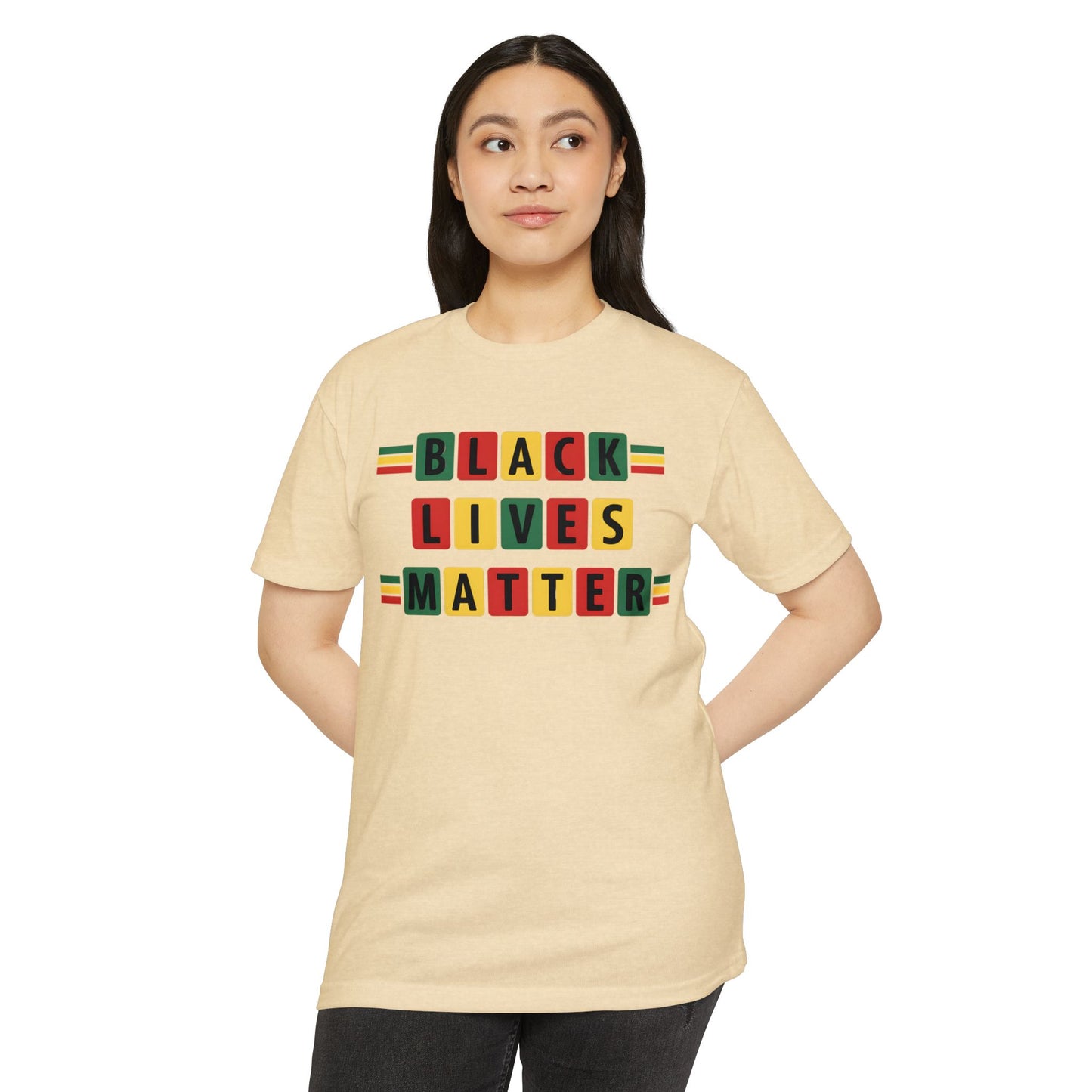 Black Lives Matter T‑Shirt - Pan-African Block Letter Tee