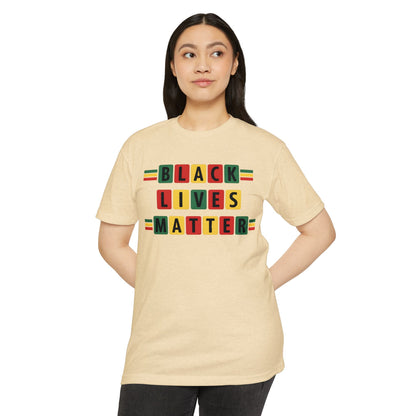 Black Lives Matter T‑Shirt - Pan-African Block Letter Tee