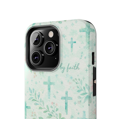 Walk By Faith Phone Case | Christian floral iPhone Case