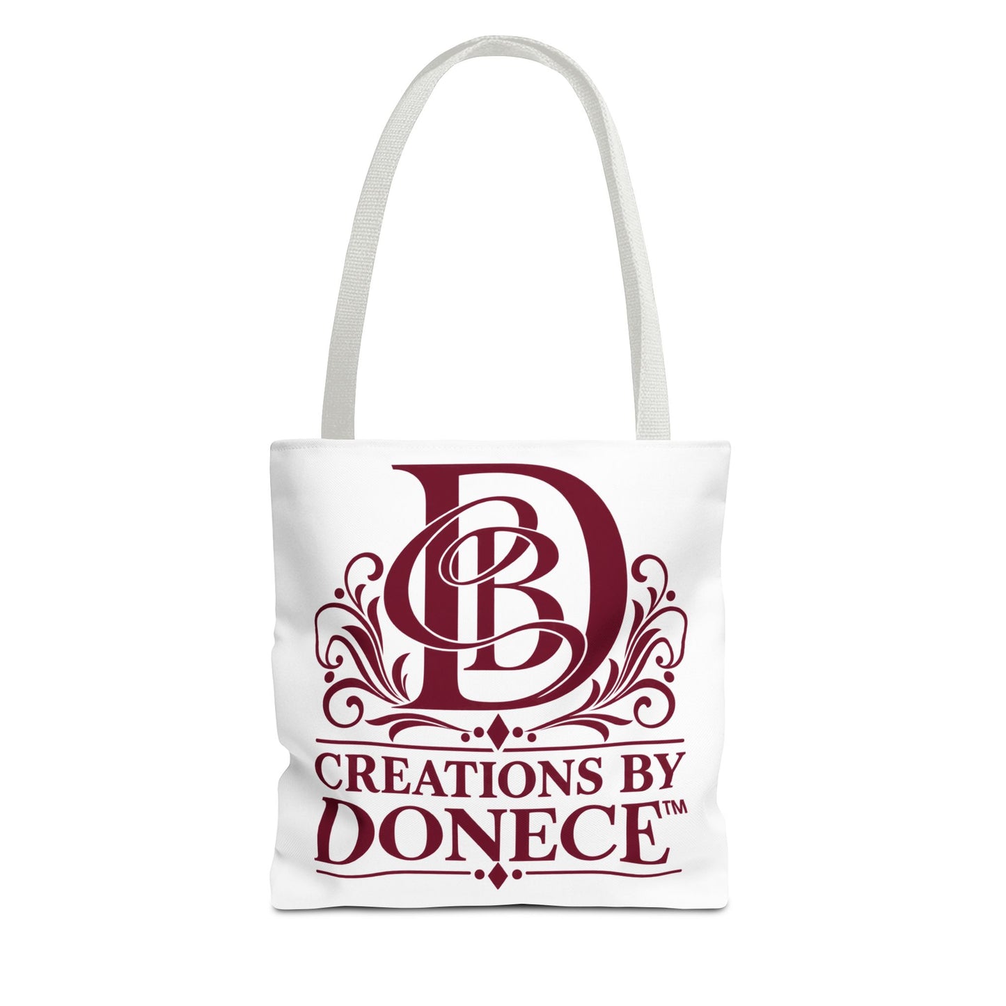 Tote Bag — Creations by Donece Logo Tote (Branded Monogram, Everyday Carry)