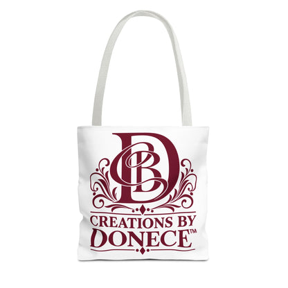 Tote Bag — Creations by Donece Logo Tote (Branded Monogram, Everyday Carry)