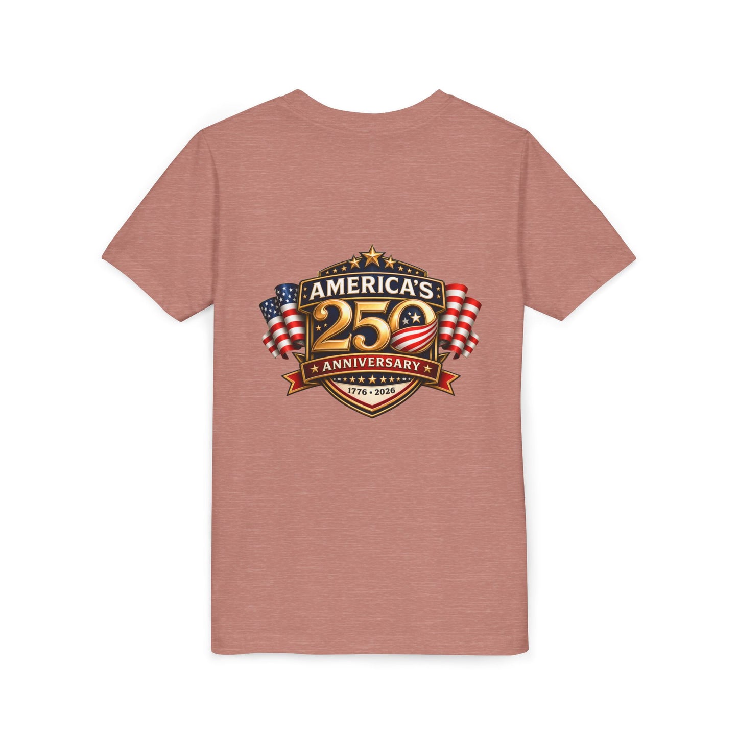 America's 250th Anniversary Youth Tee - Patriotic 1776–2026 Celebration Shirt