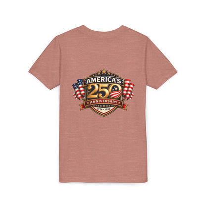 America's 250th Anniversary Youth Tee - Patriotic 1776–2026 Celebration Shirt