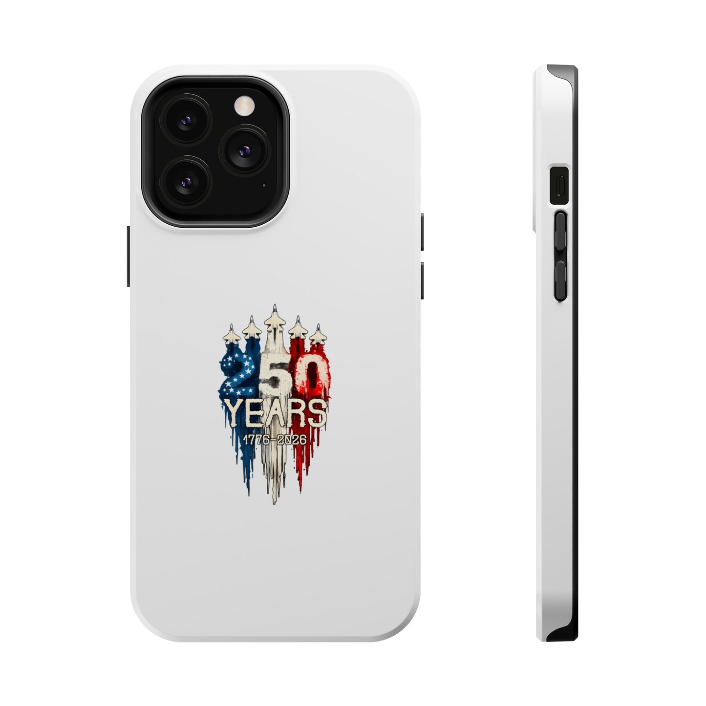50 Years Patriotic iPhone Case — American Flag Anniversary Magnetic Impact-Resistant Case
