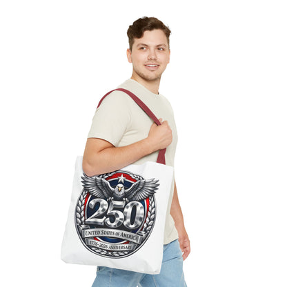 250th USA Anniversary Tote Bag — Patriotic Eagle 1776–2026 Commemorative Tote