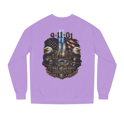 9/11 Memorial Sweatshirt — We Will Never Forget Tribute Crewneck