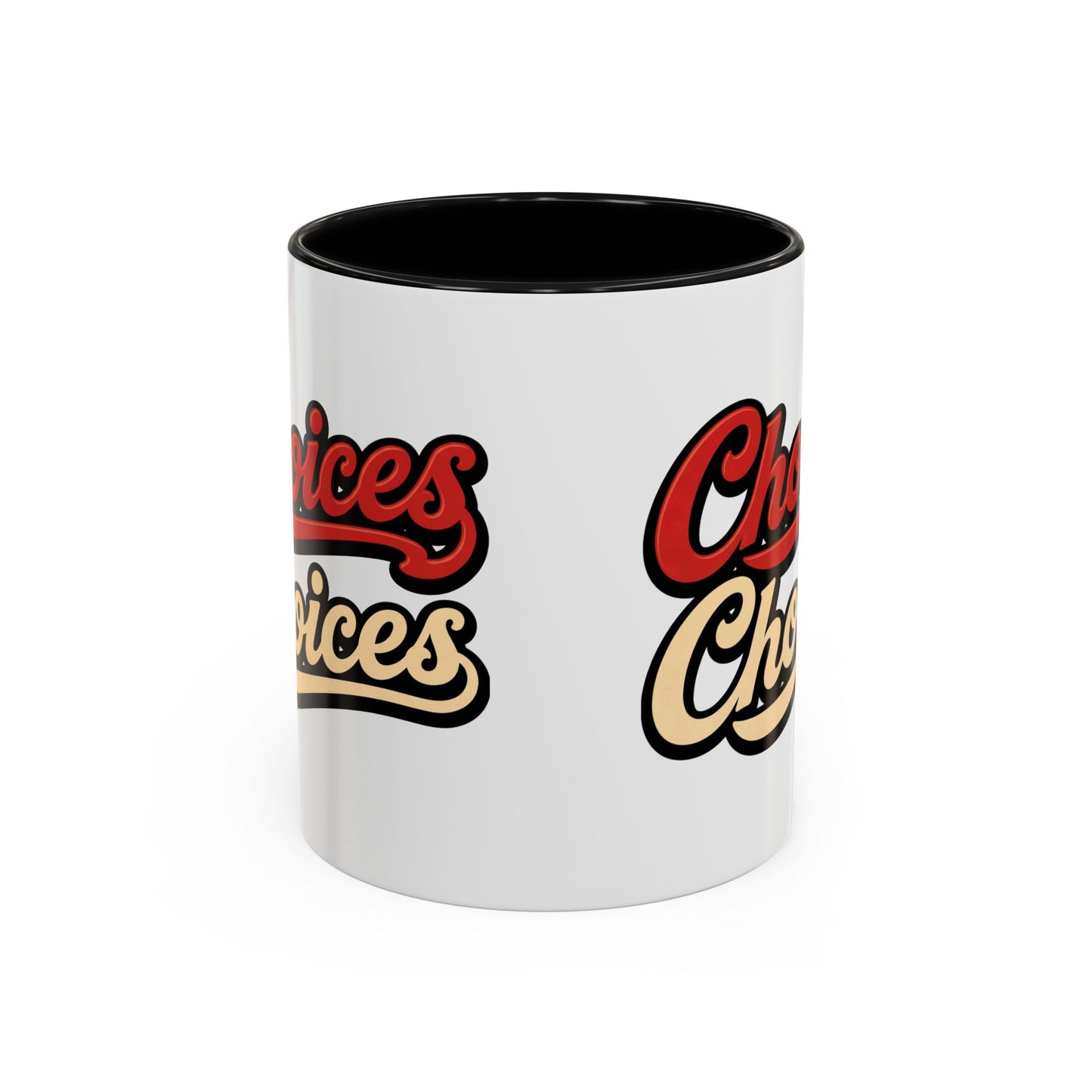 Choices Retro Accent Coffee Mug — Vintage Script 11/15oz