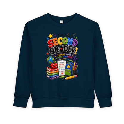 I'm a Second Grader Toddler Sweatshirt — Cute Back-to-School Kids Crewneck