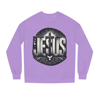 Jesus Graphic Sweatshirt — Vintage Cross & Dove Christian Crewneck