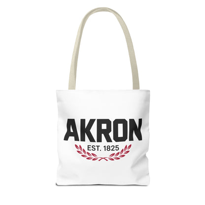 Akron Est. 1825 Tote Bag — City Pride Canvas Tote