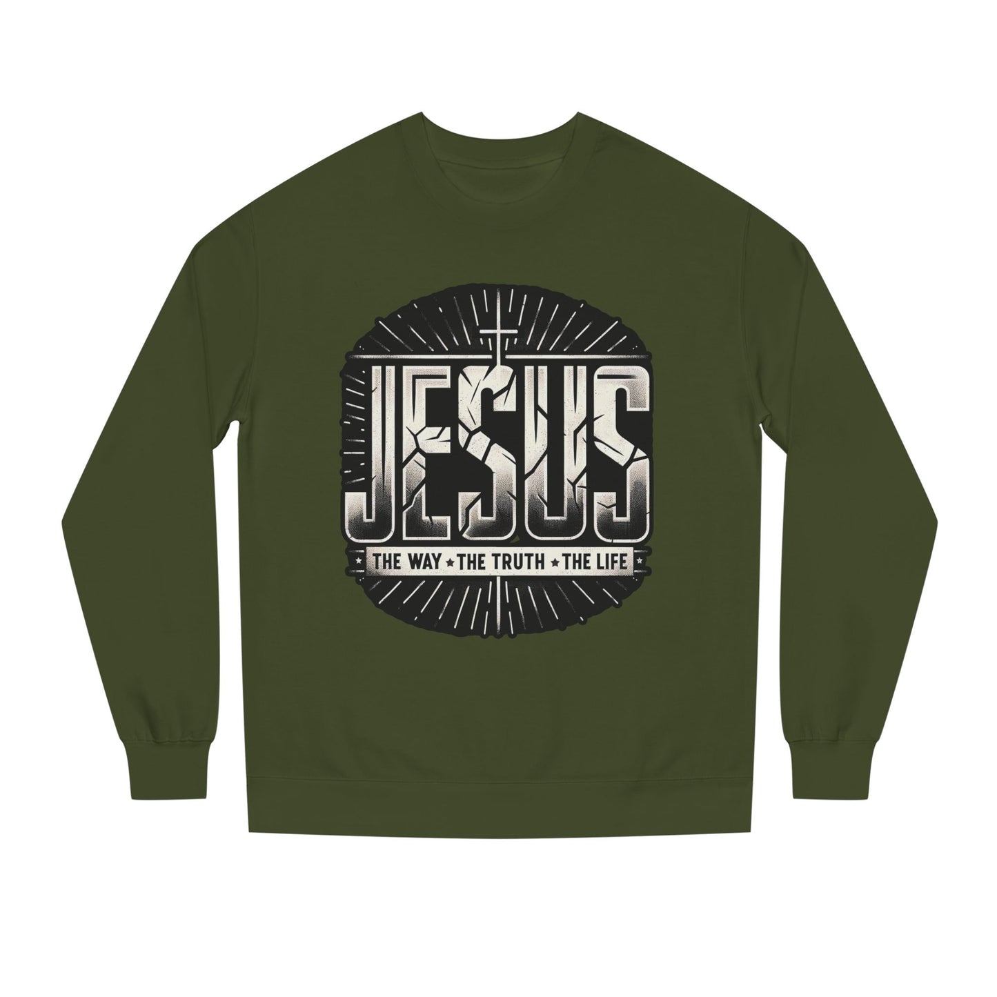 Jesus Faith Crewneck Sweatshirt – "Jesus: The Way • The Truth • The Life" Christian Pullover