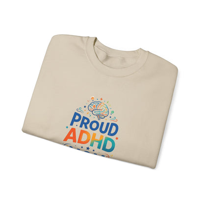 Proud ADHD Mom Crewneck Sweatshirt