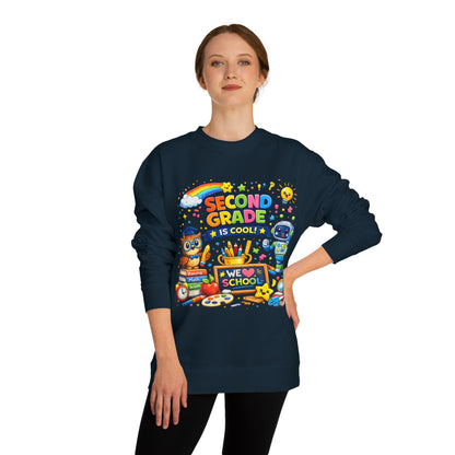 Second Grade Is Cool Sweatshirt – Cute School Kids Crewneck