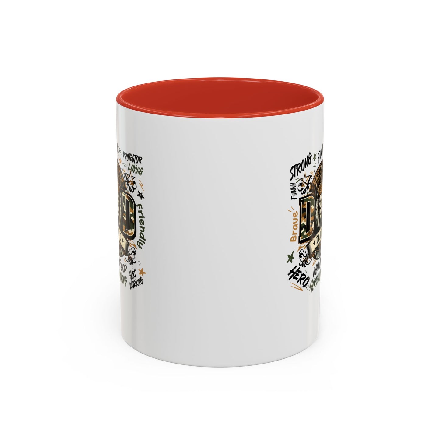 Dad King Lion Coffee Mug — 'Dad: The King' Accent 11/15oz Gift