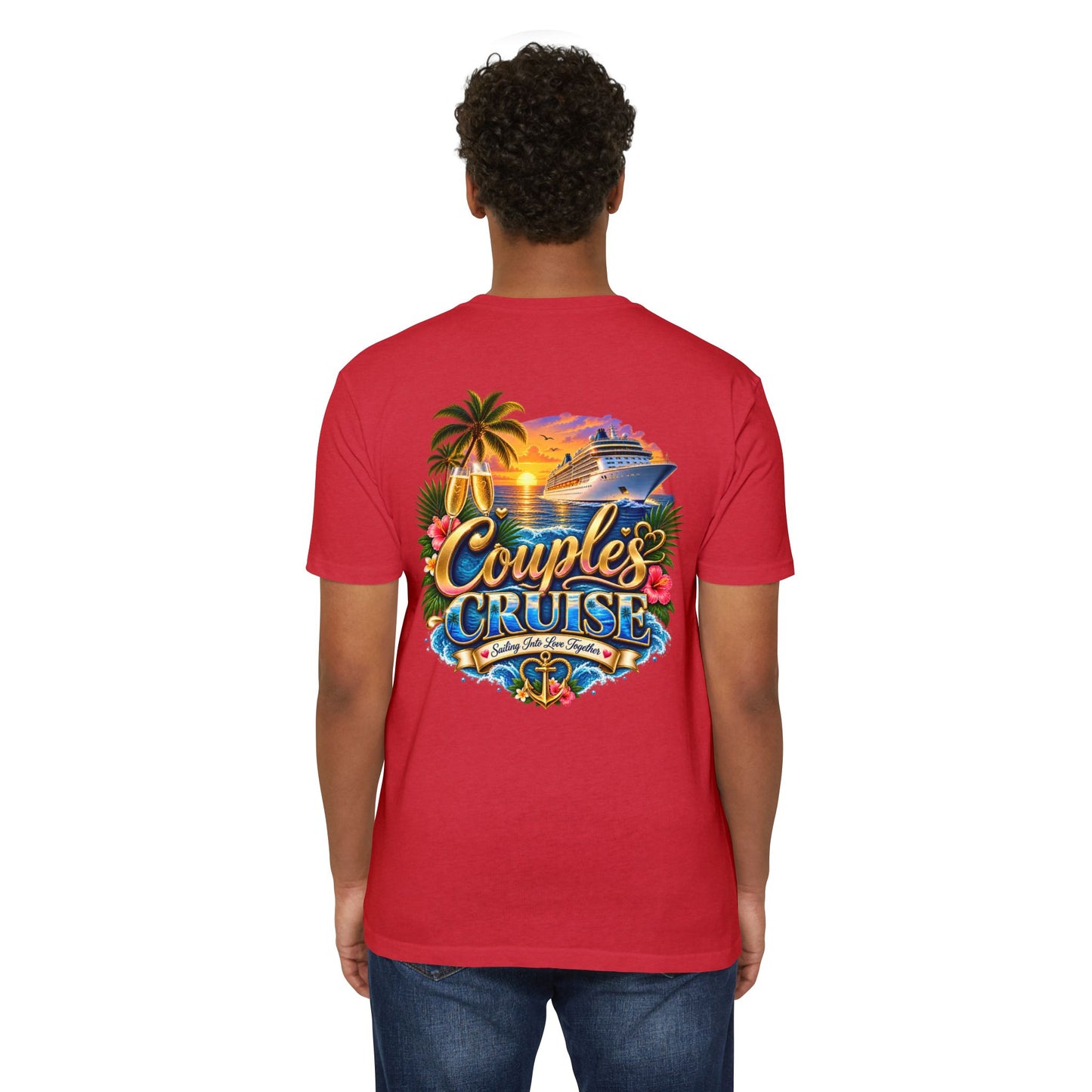 Couples Cruise T-Shirt — Tropical Cruise Vacation Graphic Tee
