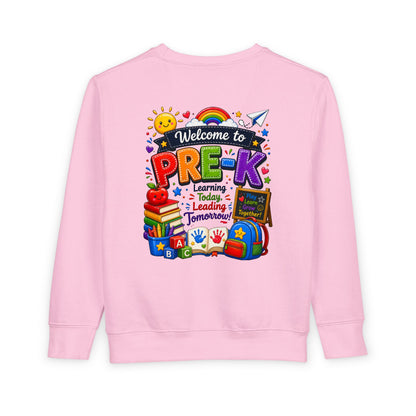 Welcome to Pre-K Toddler Sweatshirt — Colorful Preschool Back to School Top