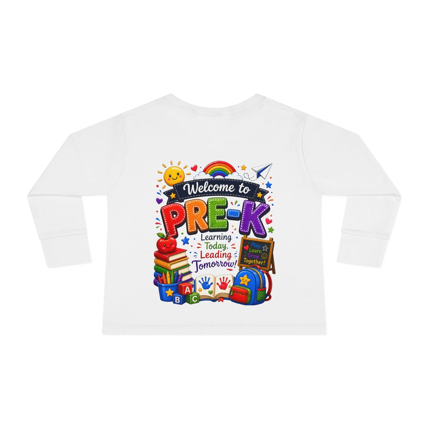 Welcome to Pre-K Toddler Long Sleeve Tee - Back to School Preschool Shirt