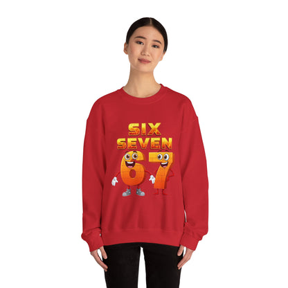 Six Seven 67 Cartoon Graphic Sweatshirt