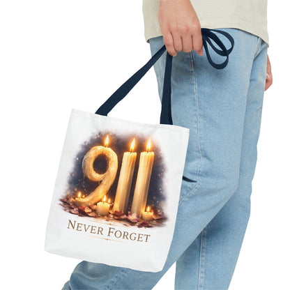 9/11 Never Forget Memorial Tote Bag