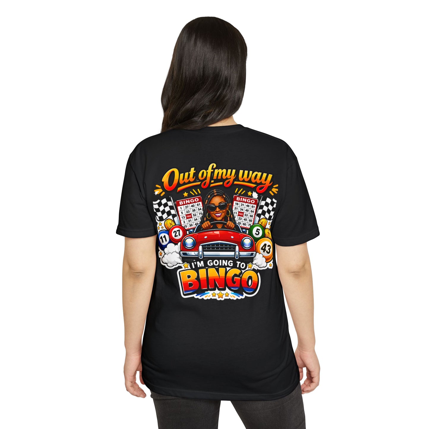 Bingo Driver T-Shirt — "Out of My Way I'm Going to Bingo" Retro Graphic Tee