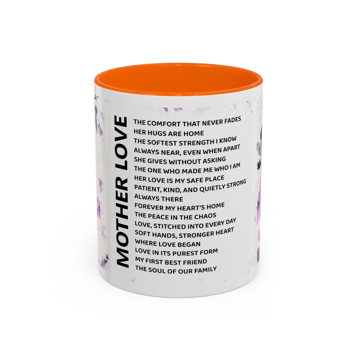 Mother Love Coffee Mug — Floral Poem Tribute (11/15oz)
