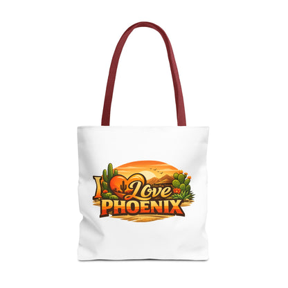 I Love Phoenix Tote Bag – Desert Sunset Illustration