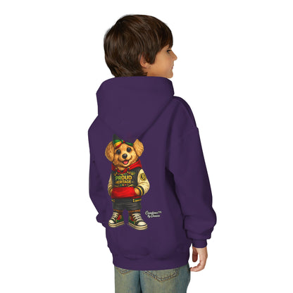 Youth Hoodie — 'Proud Heritage' Teddy Bear Streetwear Kids Pullover