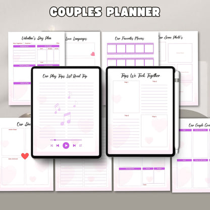 Couple Planner Printable | Relationship Goals, Communication & Life Organizer