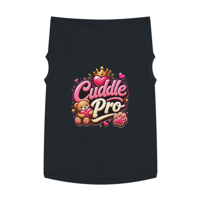 Cuddle Pro Pet Tank Top — Cute Teddy & Heart Dog/Cat Tee