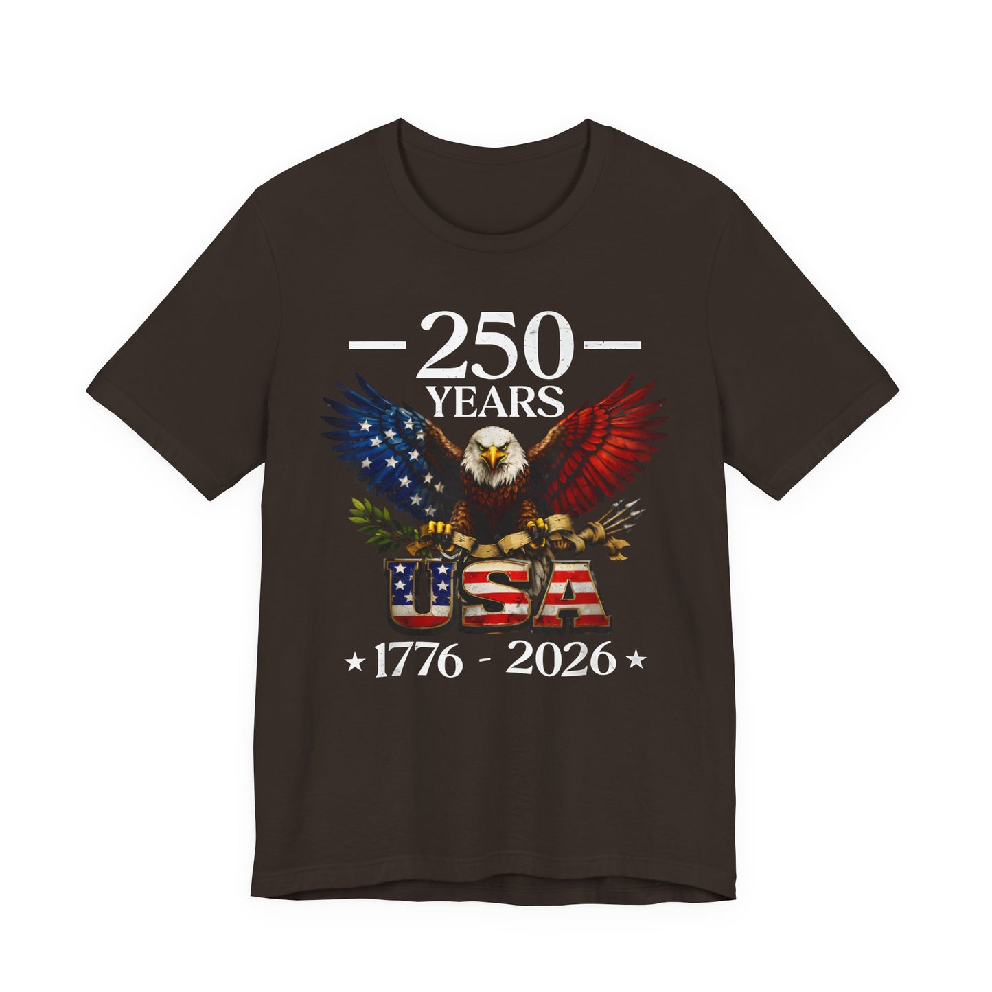 250 Years USA Eagle T-Shirt — 1776–2026 Patriotic Anniversary Tee