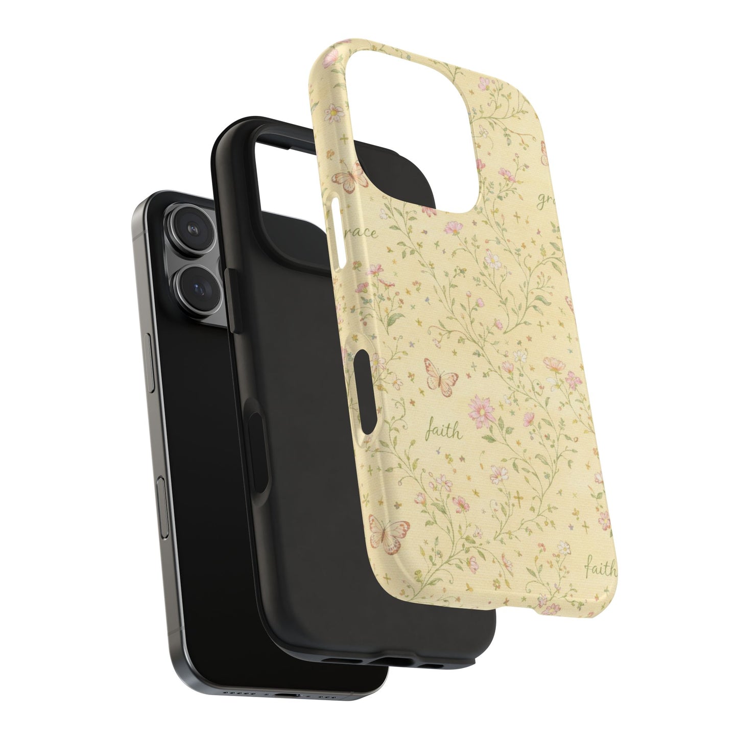 Soft Faith, Gentle Grace Phone Case | Christian floral iPhone Case