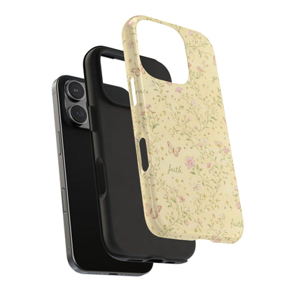 Soft Faith, Gentle Grace Phone Case | Christian floral iPhone Case