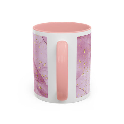 Mom Definition Accent Coffee Mug – Inspirational Pink Marble Mother’s Day Gift (11/15oz)