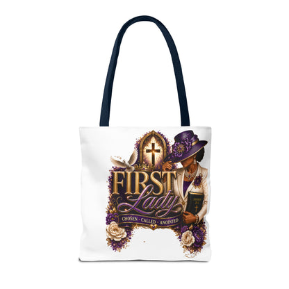 First Lady Christian Tote Bag — Chosen, Called, Anointed Church Purse