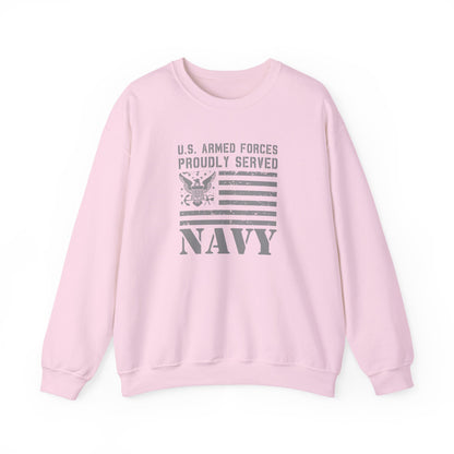 U.S. Armed Forces  Navy Proudly Served Sweatshirt
