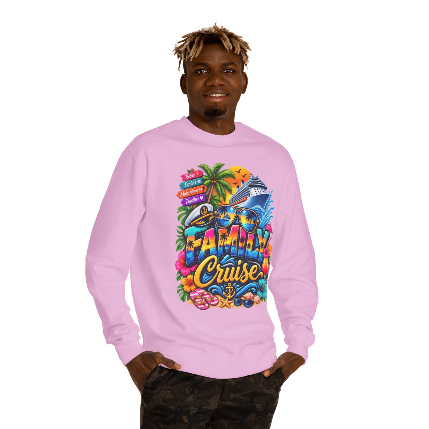 Crewneck Sweatshirt — Family Cruise Graphic Sweatshirt