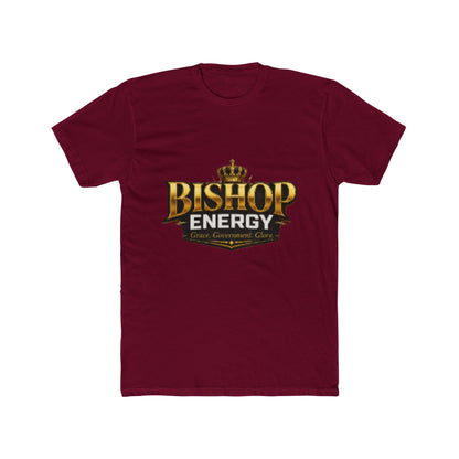 Bishop Energy Graphic Tee — Bold Gold Crown Logo T-Shirt