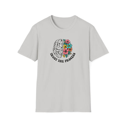 Trust the Process Brain & Flowers T-Shirt