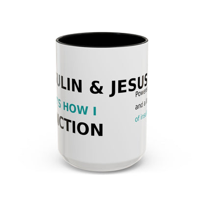 Christian Diabetes Coffee Mug – "Powered by Faith and a Little Bit of Insulin" Accent Mug (11/15oz)