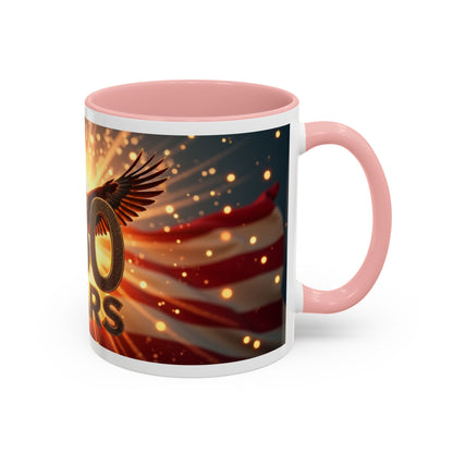 250 Years Commemorative Coffee Mug — Patriotic Eagle & American Flag Accent (11/15oz)
