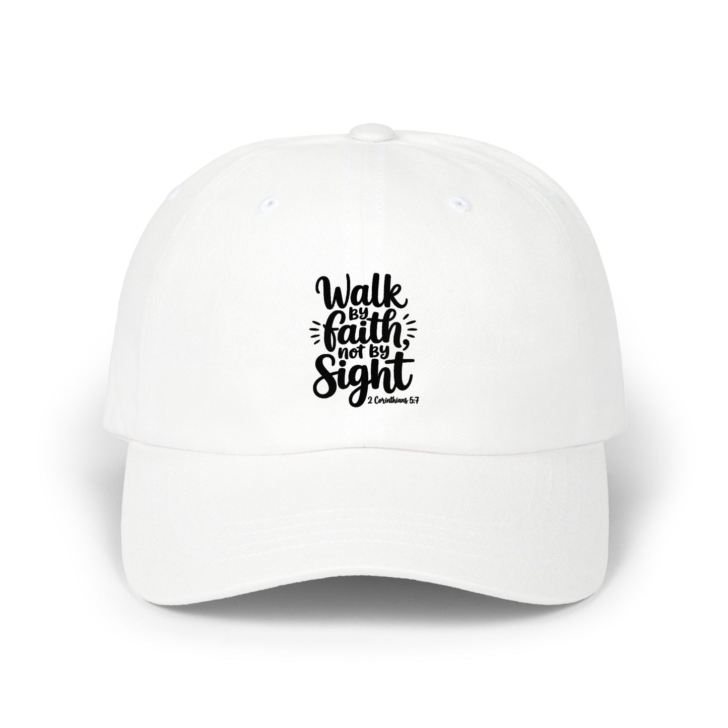 Walk By Faith Dad Cap — "Walk by Faith, Not by Sight" Embroidered Baseball Hat